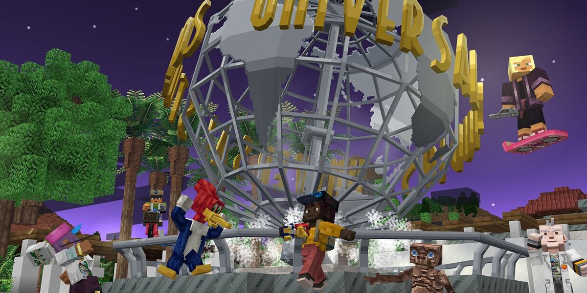 В игре Minecraft вышло дополнение с парками развлечений Universal Studios