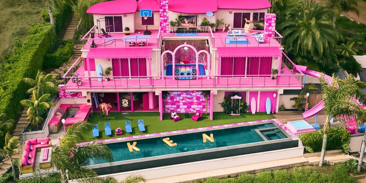 Розовый особняк Кена из фильма «Барби» можно будет арендовать