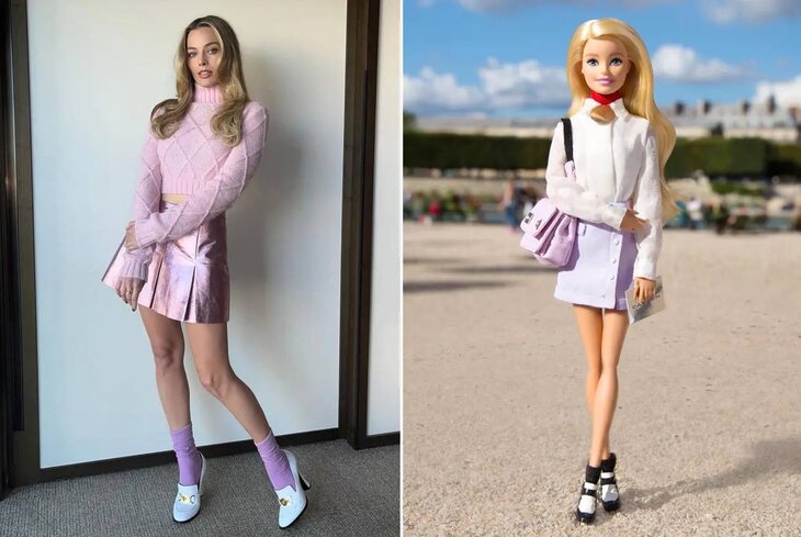 Посмотрите, как Марго Робби повторяет образы кукол Барби