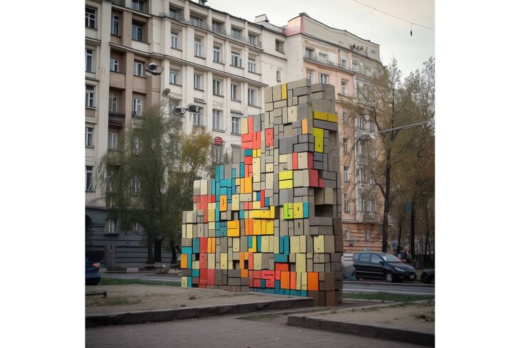 Москва из тетриса: посмотрите, как нейросеть изобразила город в стиле культовой игры