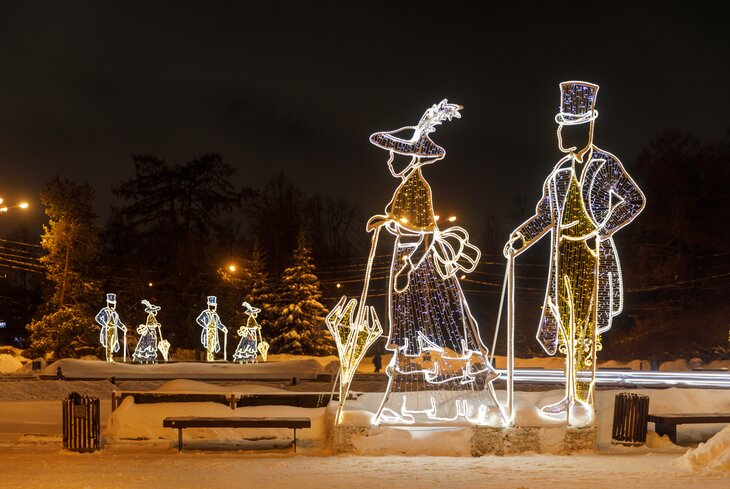 Самые красивые парки Москвы для прогулок в зимние праздники