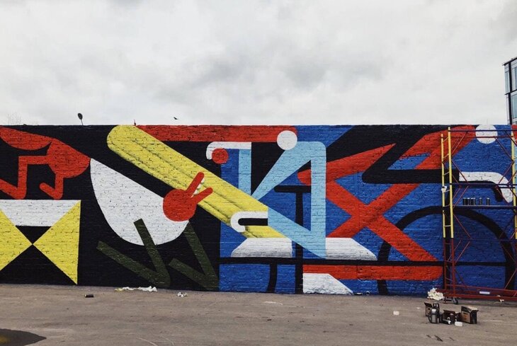 На «Винзаводе» снесли стену, на которой художники рисовали свои граффити