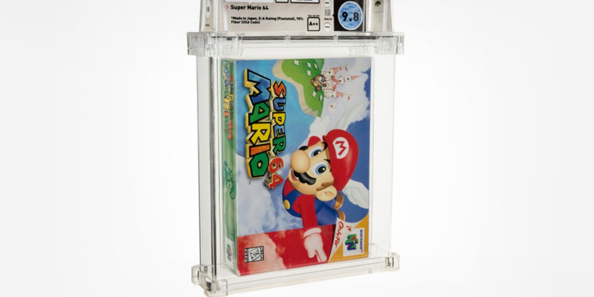 Картридж для Nintendo с игрой Super Mario 64 продали на аукционе за 1,56 миллиона долларов