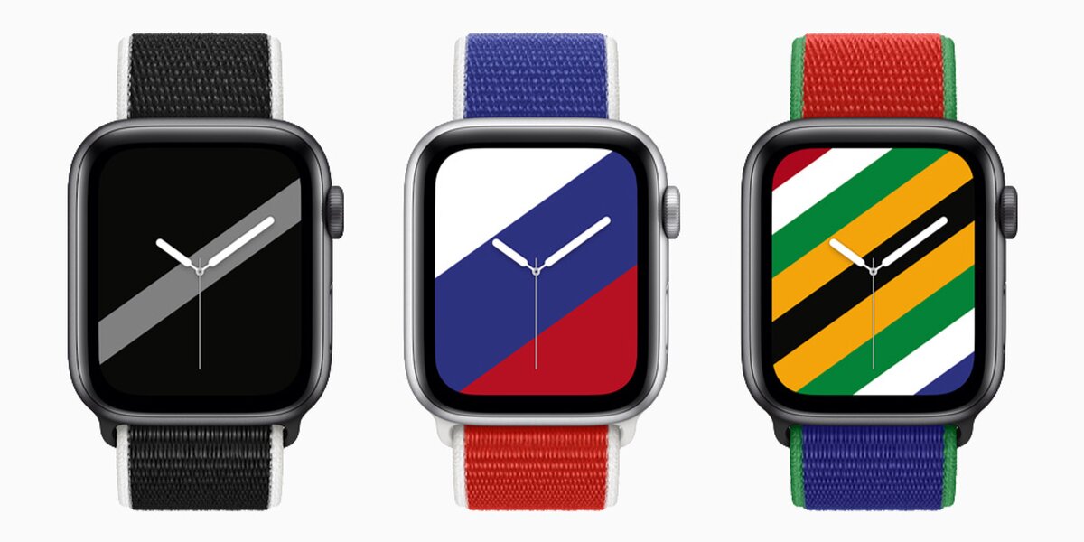 Apple выпустила лимитированную серию цветных ремешков для часов с флагами 22 стран
