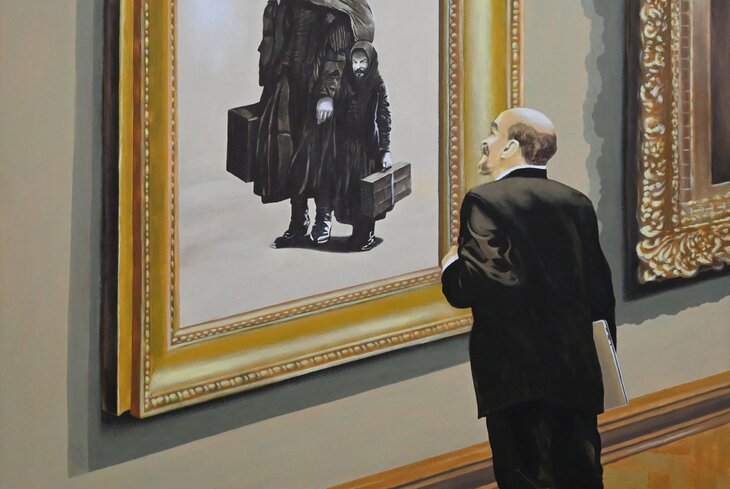 Художник Алексей Азаров продает картины с «живым» Лениным. Спросили, зачем он так с вождем