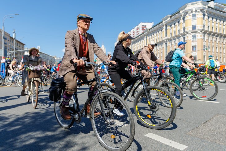 В Москве прошел большой велофестиваль. Посмотрите, как это было