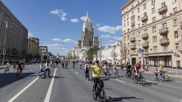 В Москве прошел большой велофестиваль. Посмотрите, как это было