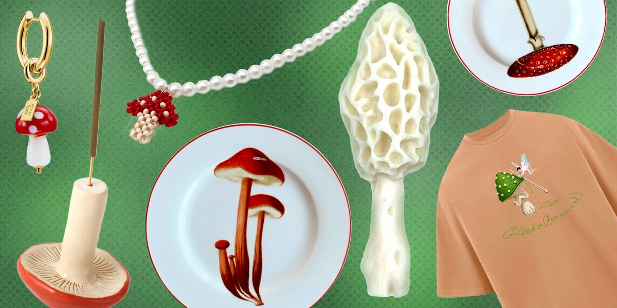 Мухоморство какое! Тарелки, худи и светильники с грибами