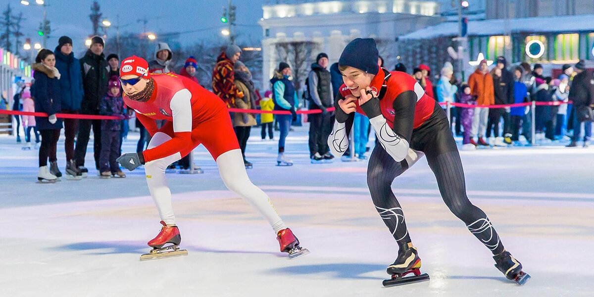 Фестиваль конькобежного спорта «Московские молнии» пройдет на катке ВДНХ