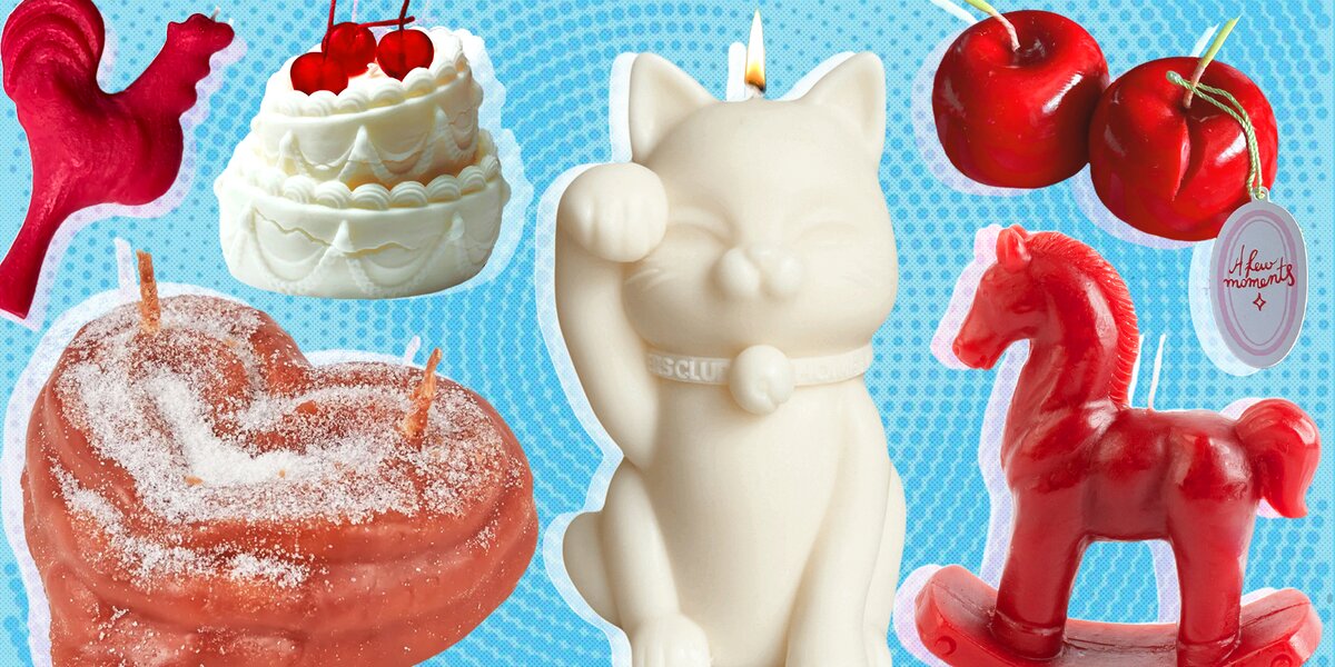 Декор для дома: 12 необычных свечей в форме яблок, бутербродов и яиц