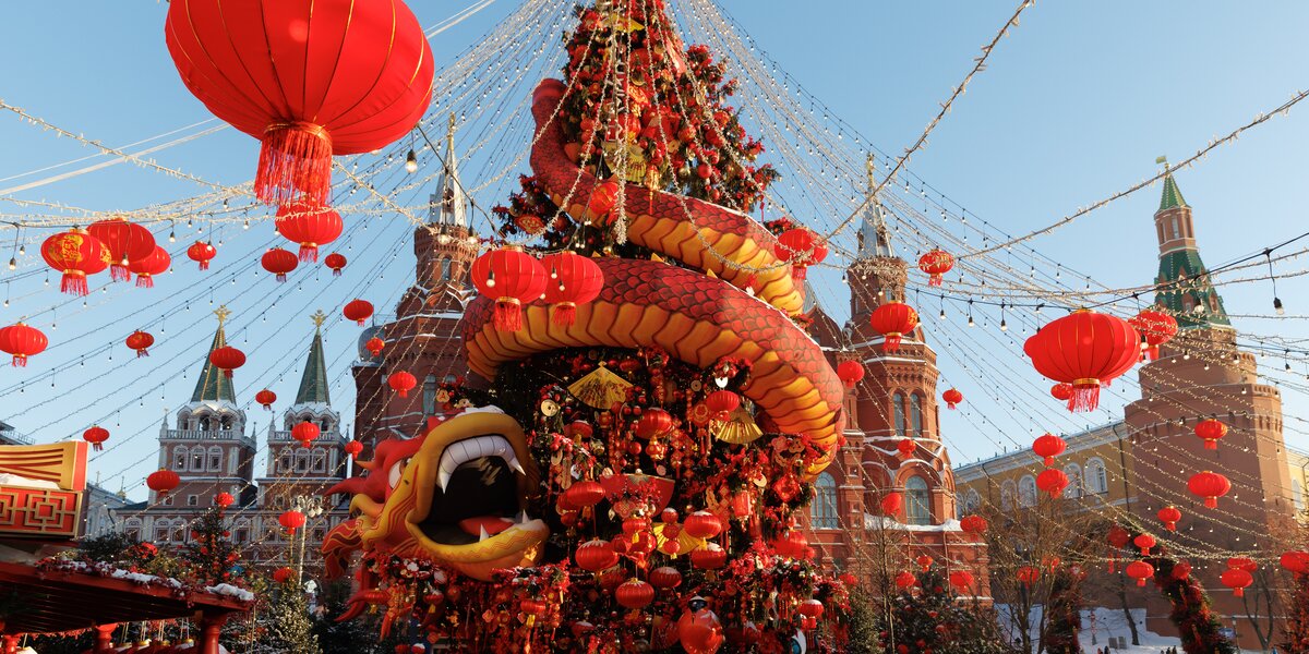 «Китайский Новый год в Москве»: посмотрите, как украсили город к праздничному фестивалю