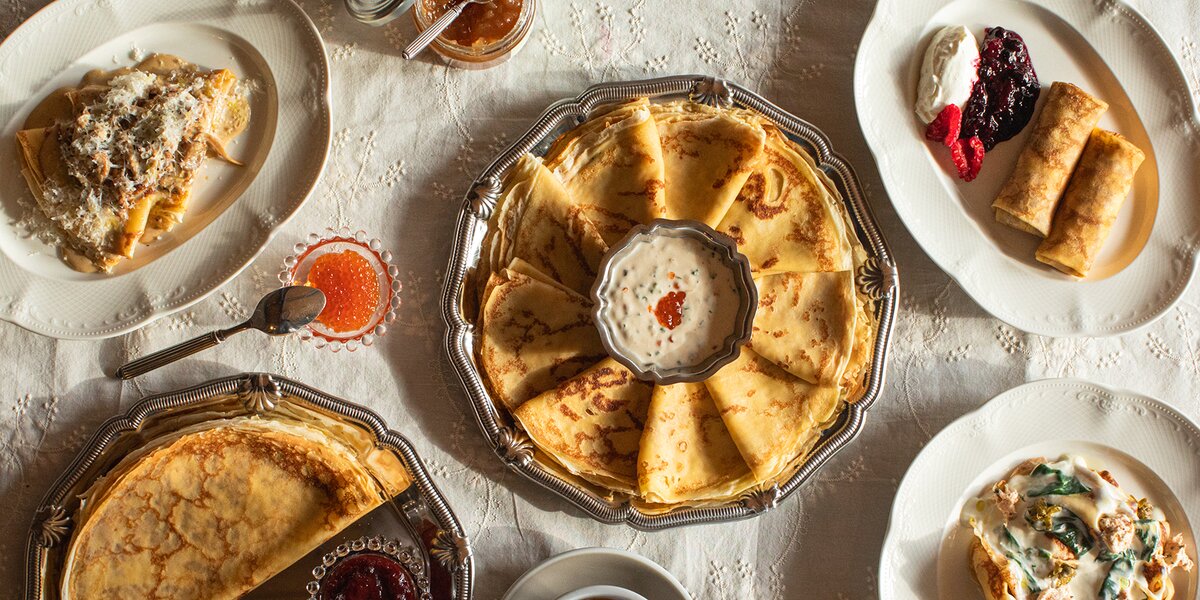 Масленица в ресторанах Москвы: 60 блинов со сметаной, рыбой и вареньем