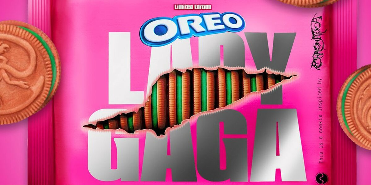 Леди Гага выпустила розово-зеленое печенье Oreo