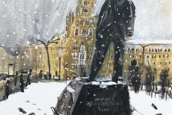 Новогодняя Москва в рисунках современных иллюстраторов