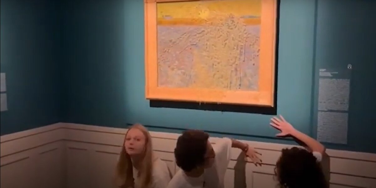 Экоактивисты облили супом картину Ван Гога «Сеятель» в Риме