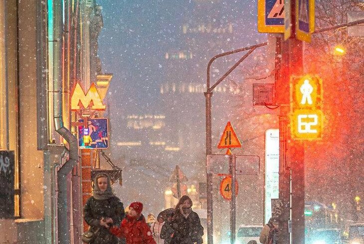 Посмотрите фотографии снежной Москвы