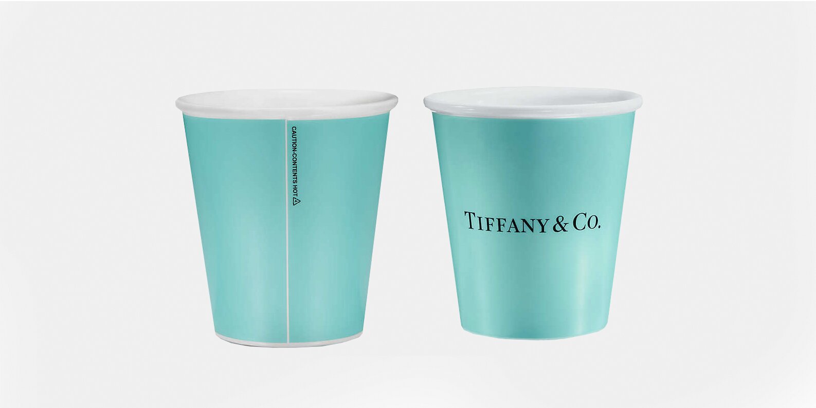 Пара стаканчиков из костяного фарфора, Tiffany&Co. 10 300 рублей. 