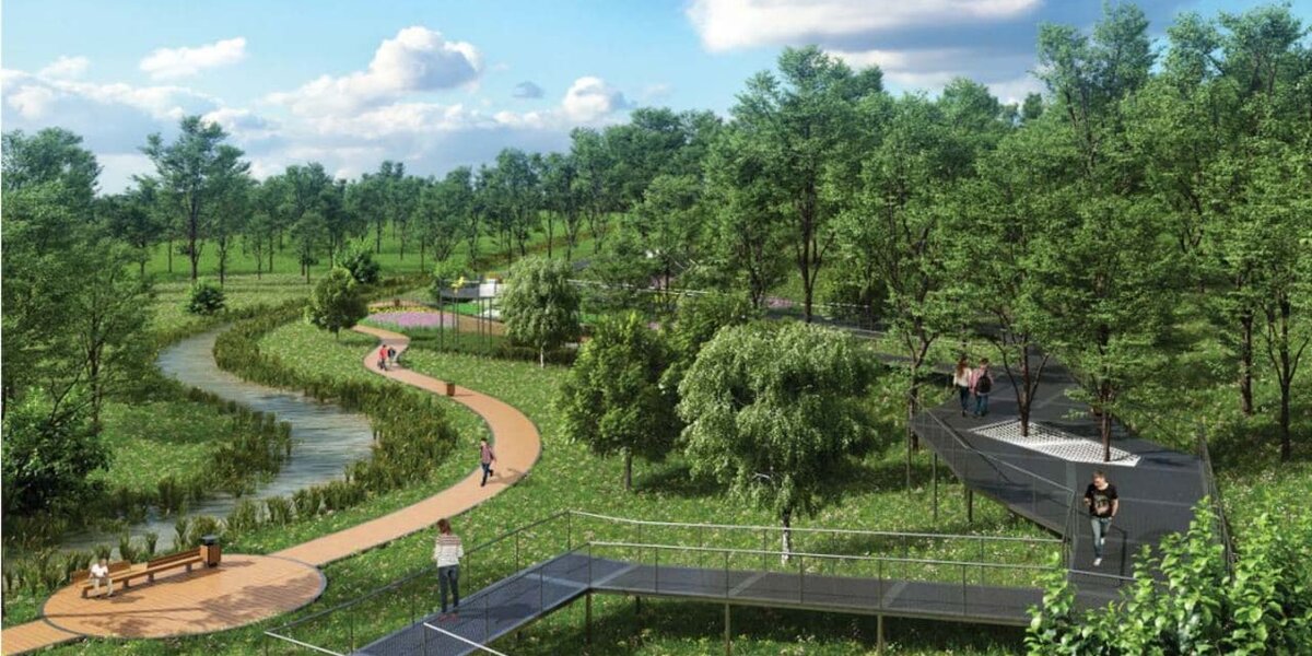 Возле «Кантемировской» появится парк с экомаршрутом