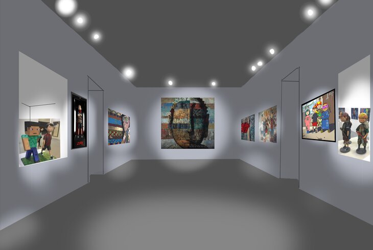 Граффити и NFT: мультимедиа-выставка «Лоскутный человек» в Artplay