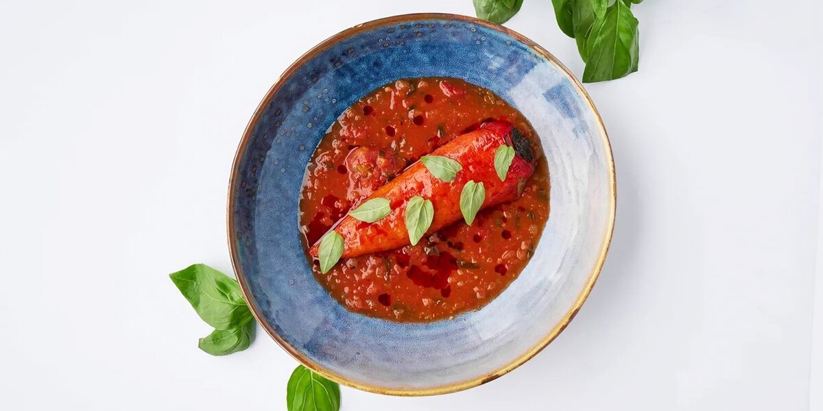 Блюдо недели: перец «рамиро» с паштетом из чечевицы в «Fish Культуре»