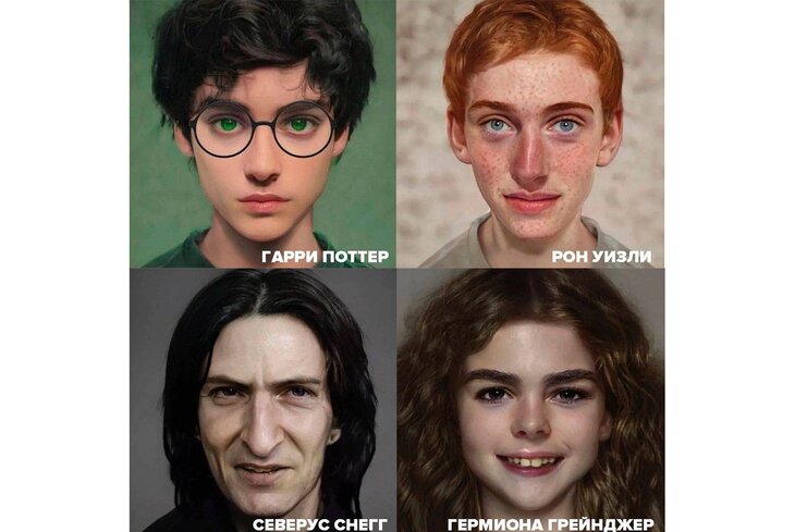 Фанатка «Гарри Поттера» с помощью нейросети создала портреты персонажей франшизы