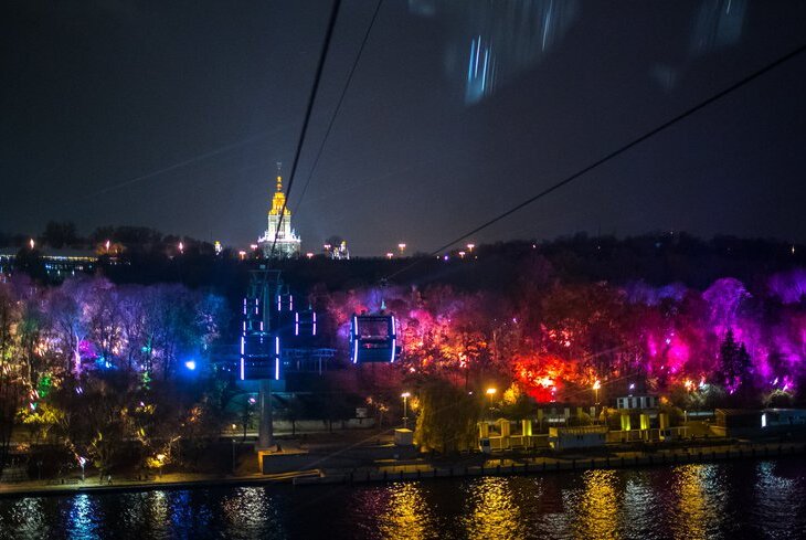 Ночная Москва: места с красивой подсветкой в городе