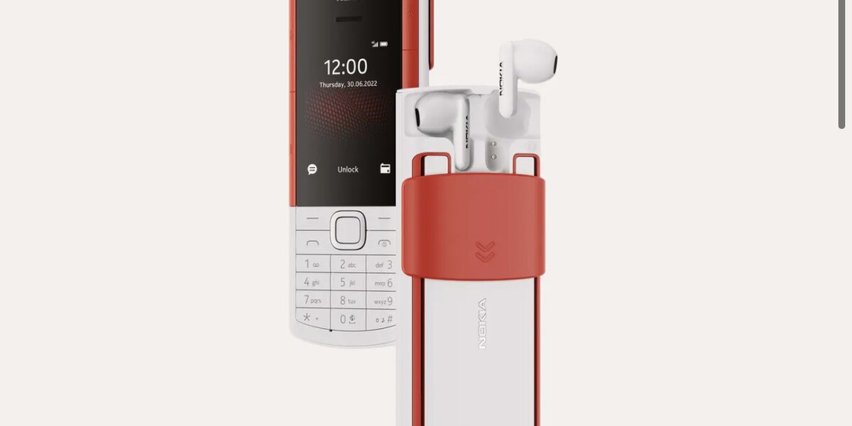 Nokia представила новый телефон со встроенным кейсом для беспроводных наушников